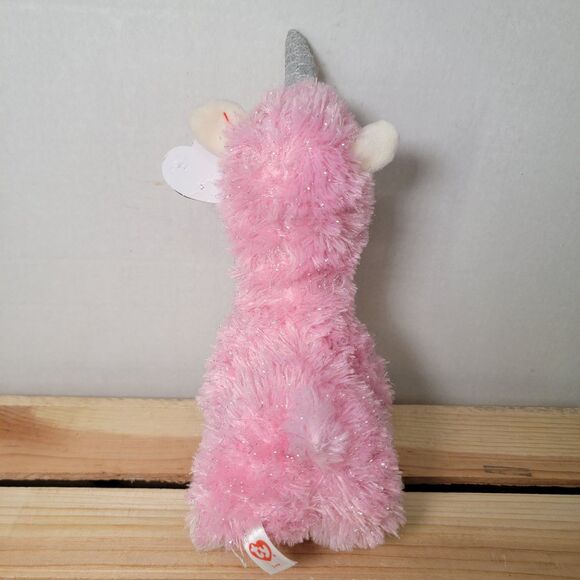 TY Beanie Babies 9" Pink Sparkle Llamacorn "Lana" w/ Tag - Picture 3 of 9
